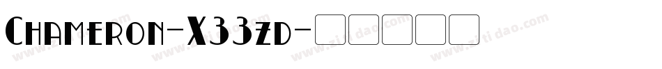 Chameron-X33zd字体转换