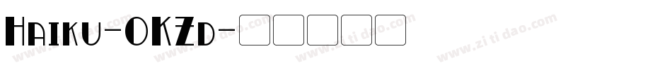 Haiku-0KZd字体转换