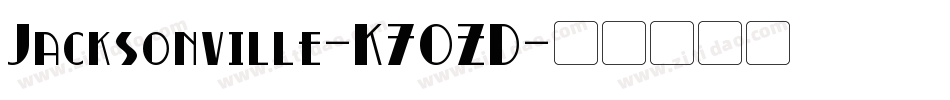Jacksonville-K70ZD字体转换
