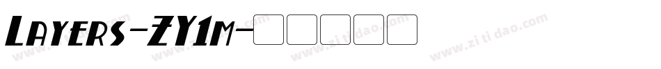 Layers-ZY1m字体转换