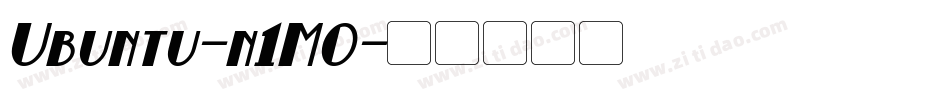 Ubuntu-n1M0字体转换