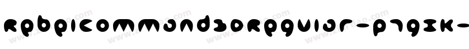 RebelCommand3DRegular-p79ZK字体转换