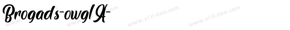 Brogads-owg1A字体转换