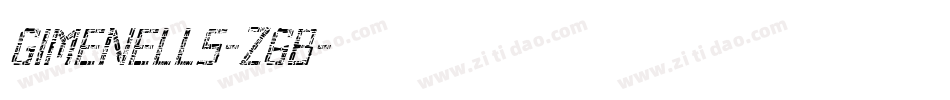 Gimenells-Z6B字体转换