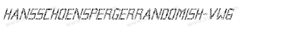 Hansschoenspergerrandomish-VW6B字体转换