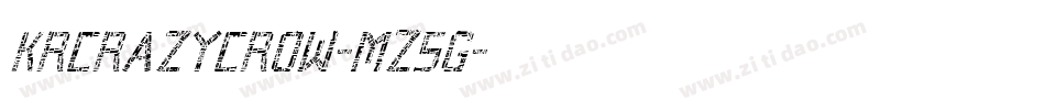 KrCrazyCrow-mZ5G字体转换