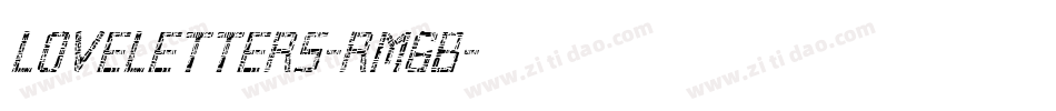 Loveletters-rm6B字体转换