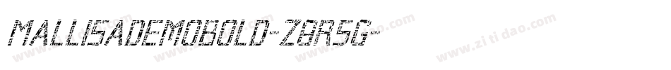 MallisaDemoBold-z8r5G字体转换