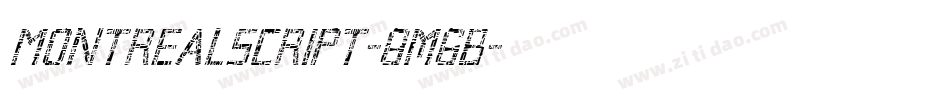 Montrealscript-8m6B字体转换