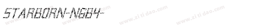Starborn-n6B4字体转换 Starborn-n6B4字体转换