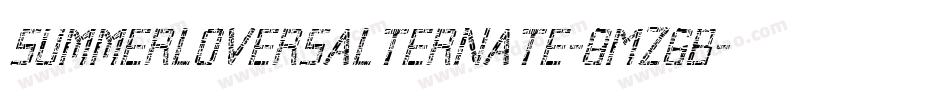 SummerLoversAlternate-8MZ6B字体转换