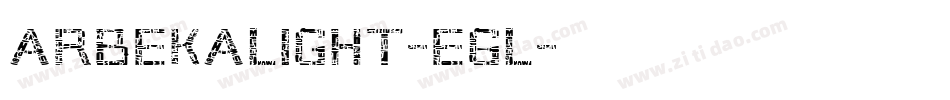 ArbekaLight-e6l字体转换