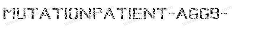 MutationPatient-a6G9字体转换