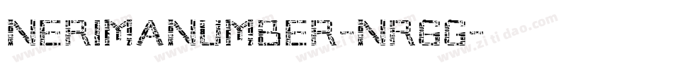 Nerimanumber-nR6g字体转换
