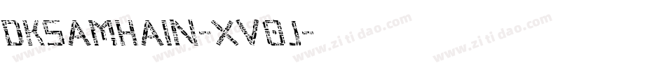 Dksamhain-XV0j字体转换
