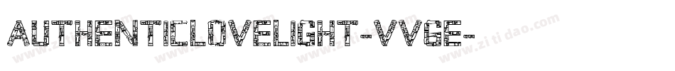 AuthenticLoveLight-vV6E字体转换