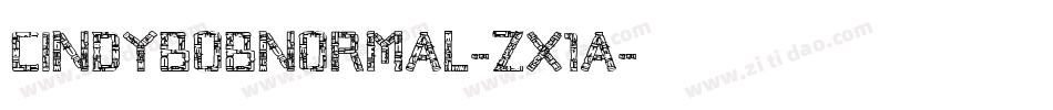CindybobNormal-zX1a字体转换