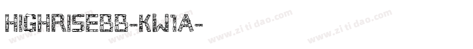 Highrisebb-KW1A字体转换