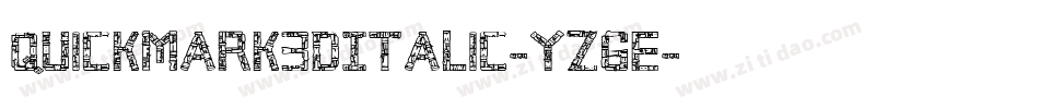 Quickmark3DItalic-yz6e字体转换