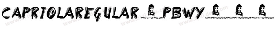 CapriolaRegular-pBWy字体转换
