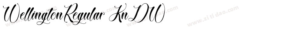 WellingtonRegular-KnDW字体转换