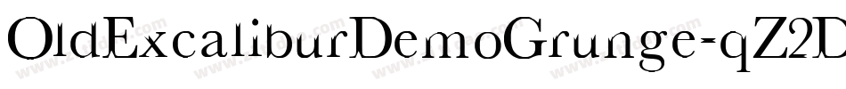 OldExcaliburDemoGrunge-qZ2D1字体转换