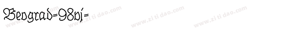 Beograd-98vj字体转换