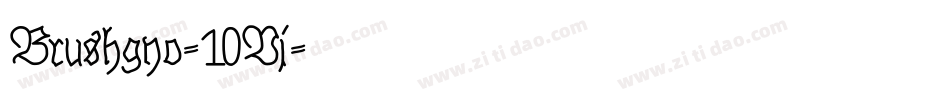 Brushgyo-10Vj字体转换