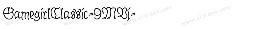 GamegirlClassic-9MVj字体转换