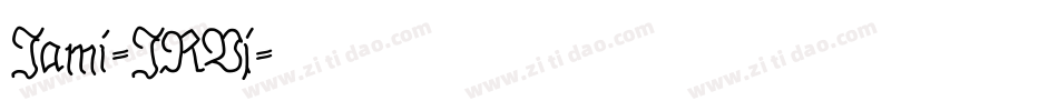 Jami-JRVj字体转换