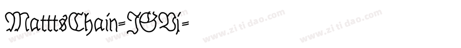 MatttsChain-JGVj字体转换