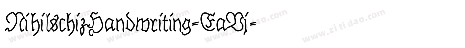NihilschizHandwriting-EaVj字体转换