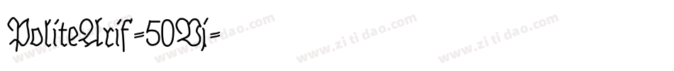 PoliteArif-50Vj字体转换