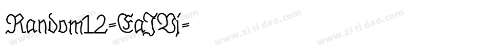 Random12-EaJVj字体转换
