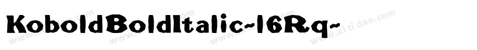KoboldBoldItalic-l6Rq字体转换