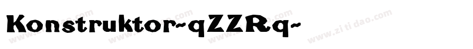 Konstruktor-qZZRq字体转换 Konstruktor-qZZRq字体转换