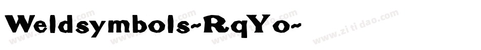Weldsymbols-RqYo字体转换 Weldsymbols-RqYo字体转换