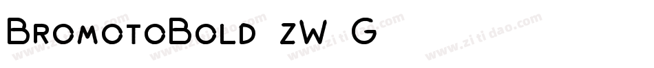 BromotoBold-zW8G字体转换