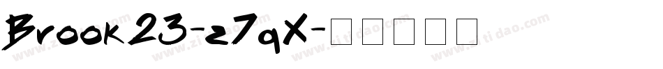 Brook23-z7qX字体转换