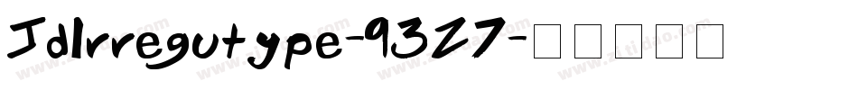 JdIrregutype-93Z7字体转换
