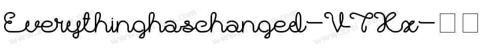Everythinghaschanged-V7Xx字体转换