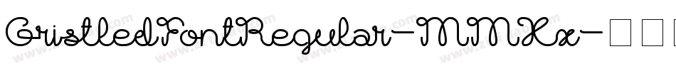 GristledFontRegular-MMXx字体转换