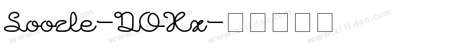 Soozle-DOXx字体转换
