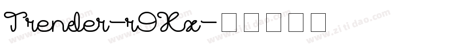 Trender-r9Xx字体转换
