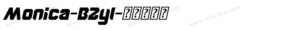 Monica-BZyl字体转换
