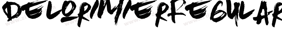 DelorimierRegular-5BXz字体转换