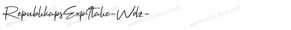 RepublikapsExpItalic-Wdz字体转换