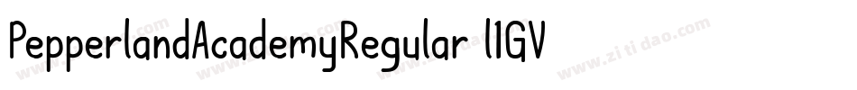 PepperlandAcademyRegular-l1GV字体转换