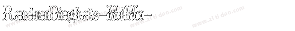 RandomDingbats-MdWx字体转换