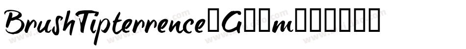 BrushTipterrence-G13m字体转换